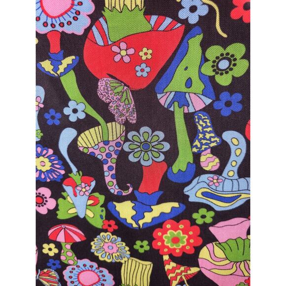 Wowo Psychedelic Mushroom 90’s Festival Skater Grunge Mesh Mini Slip Dress L - Picture 5 of 8